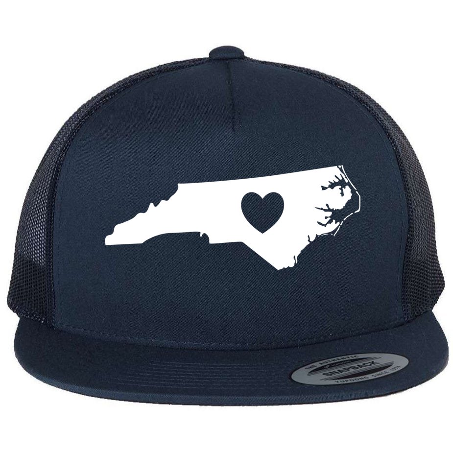 Rep your favorite state, with our NC Flat Bill Hat