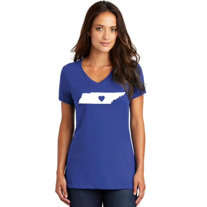 Proud American Love For Tennessee State Pride Gift Women's V-Neck T-Shirt