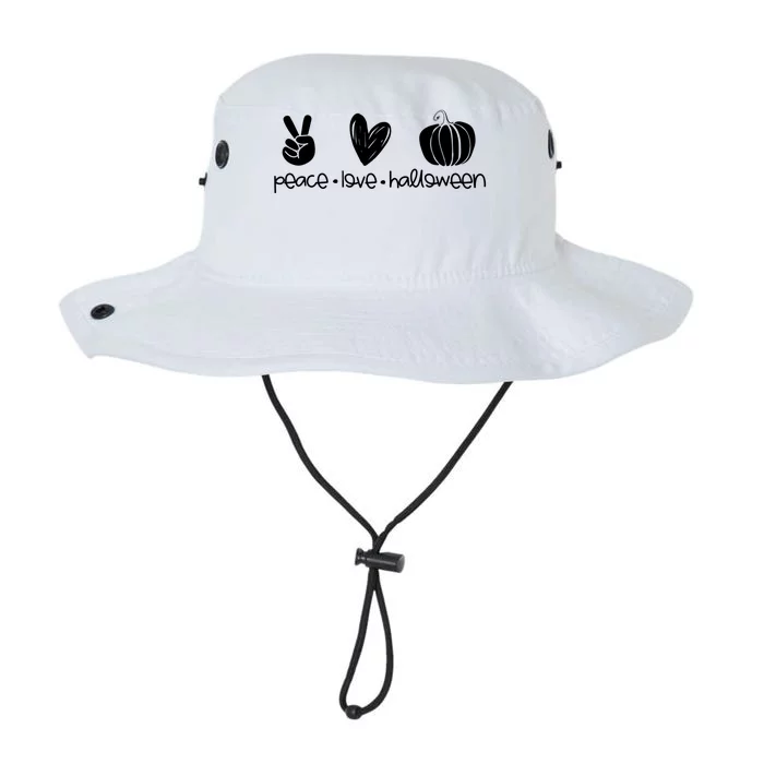 Peace And Love And Halloween Pumpkin Autumn Fall Meaningful Gift Legacy Cool Fit Booney Bucket Hat