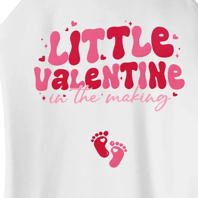 Pregnancy Announcement Little Valentine In The Making Women’s Perfect Tri Rocker Tank