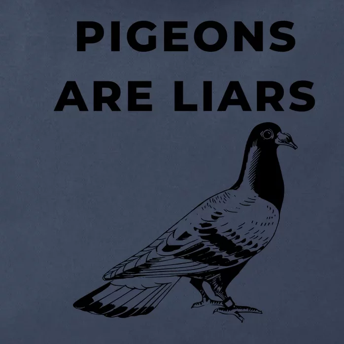 Pigeons Are Liars Zip Tote Bag