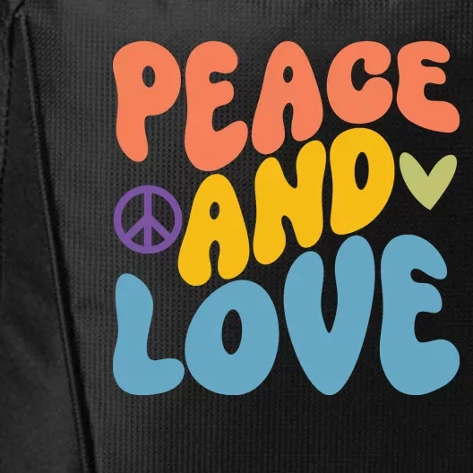 Peace And Love Hippie City Backpack