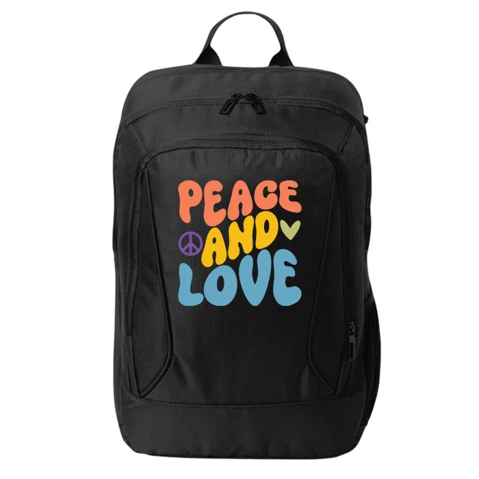 Peace And Love Hippie City Backpack