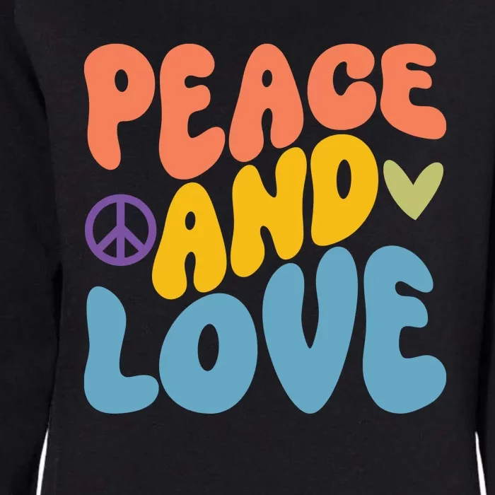 Peace And Love Hippie Womens California Wash Sweatshirt