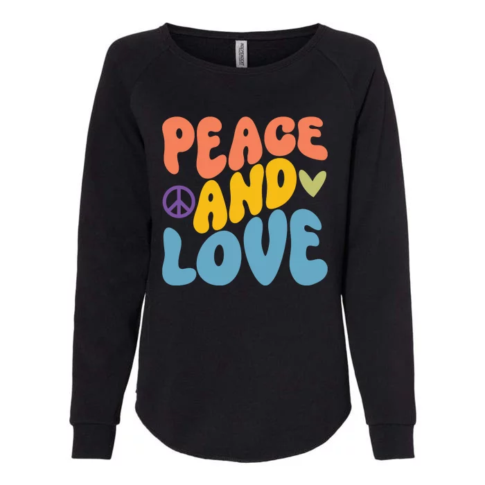 Peace And Love Hippie Womens California Wash Sweatshirt