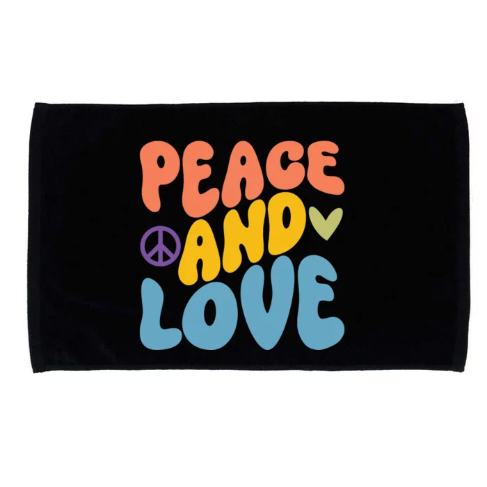 Peace And Love Hippie Microfiber Hand Towel