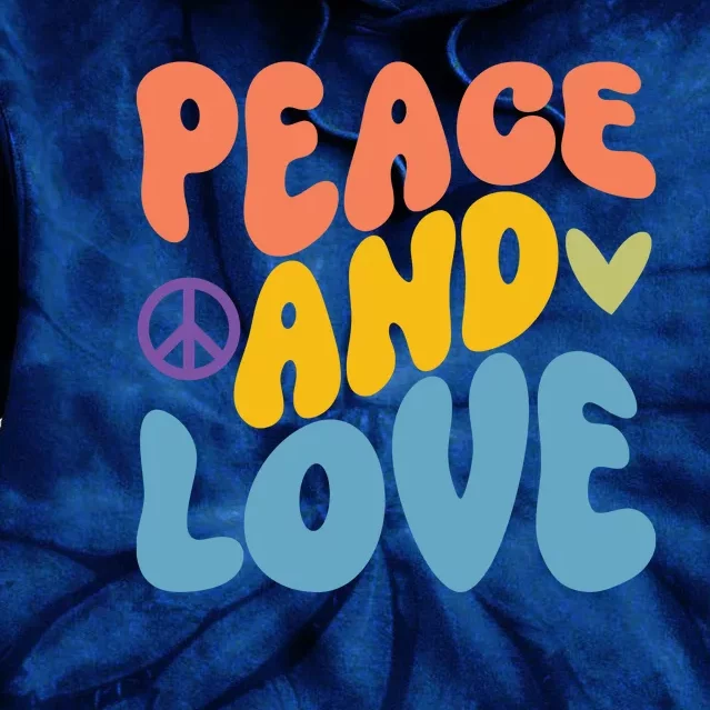 Peace And Love Hippie Tie Dye Hoodie