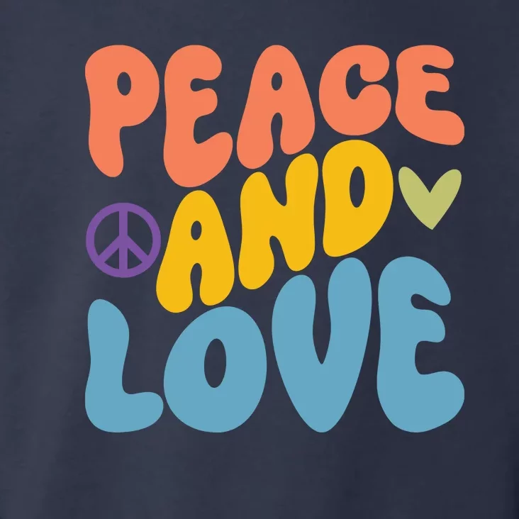 Peace And Love Hippie Toddler Hoodie