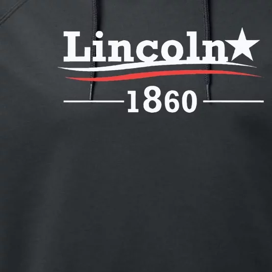 President Abraham Lincoln Campaign Honest Abe Gift Performance Fleece Hoodie