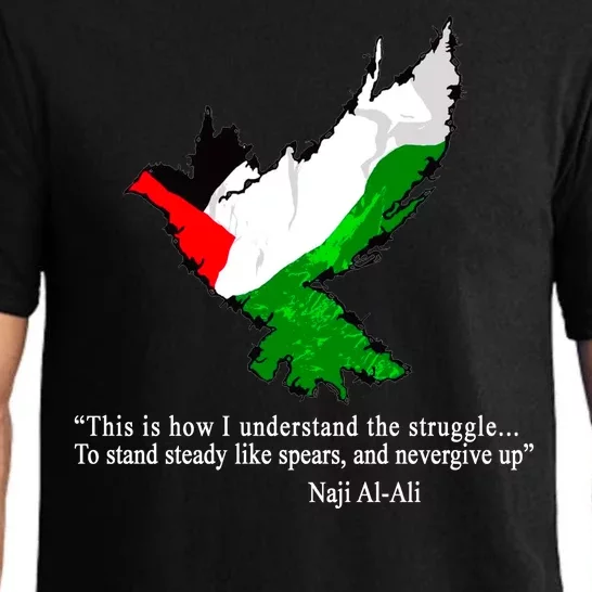 Palestine Flag Eagle Dove Naji Al-Ali Pajama Set