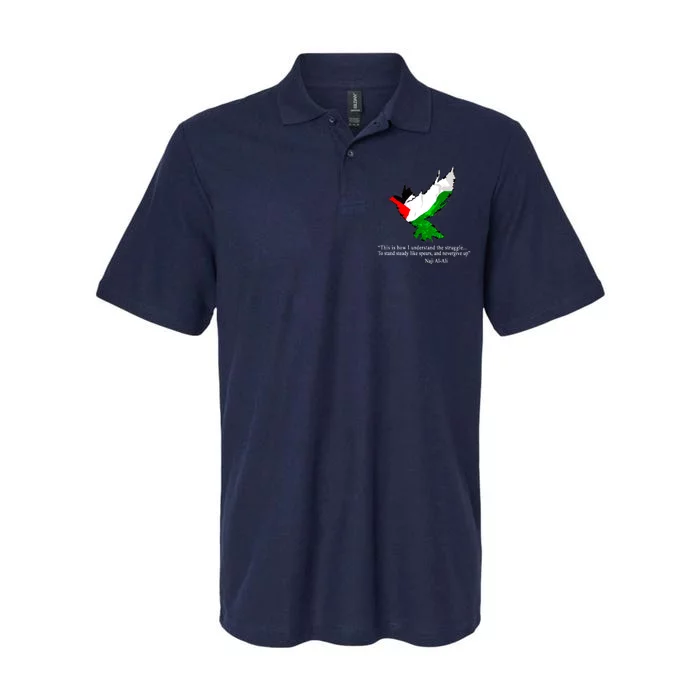 Palestine Flag Eagle Dove Naji Al-Ali Softstyle Adult Sport Polo