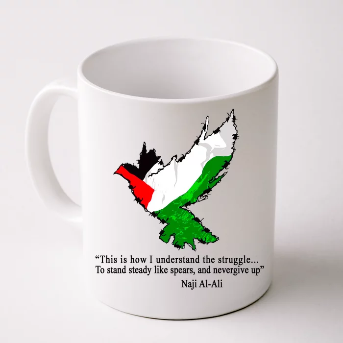 Palestine Flag Eagle Dove Naji Al-Ali Front & Back Coffee Mug