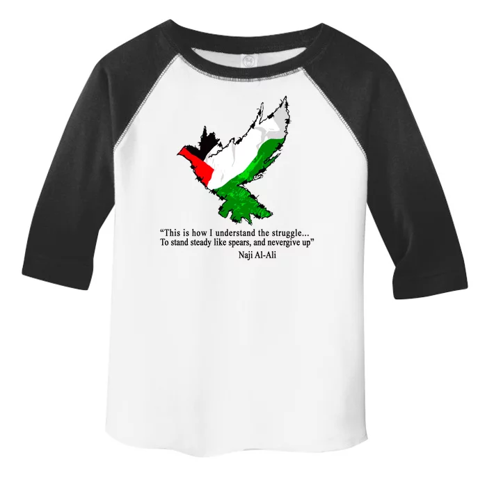 Palestine Flag Eagle Dove Naji Al-Ali Toddler Fine Jersey T-Shirt