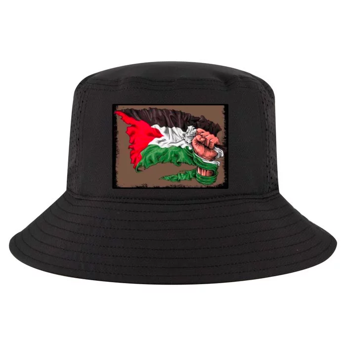 Palestine Raised Fist Free Palestine Cool Comfort Performance Bucket Hat