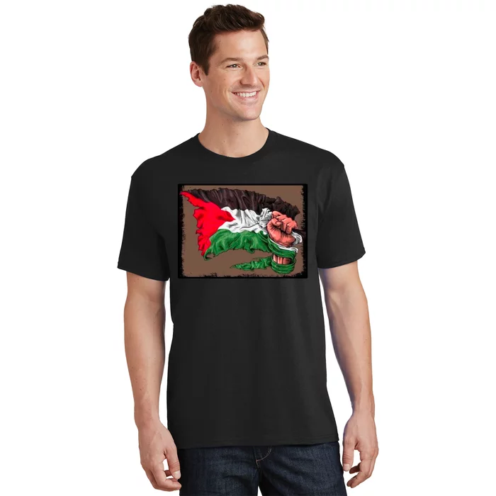 Palestine Raised Fist Free Palestine T-Shirt