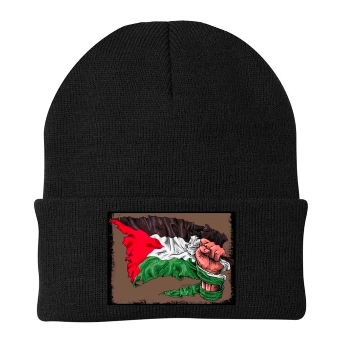 Palestine Raised Fist Free Palestine Knit Cap Winter Beanie