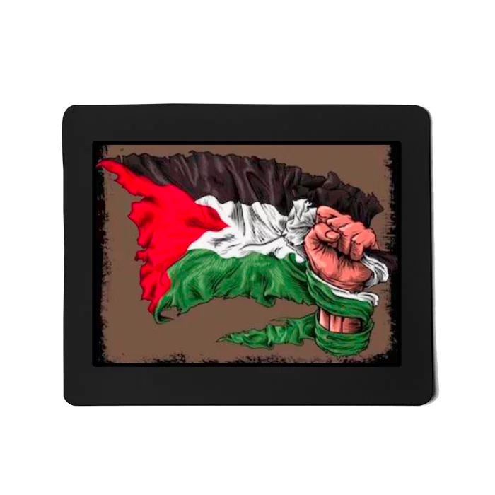 Palestine Raised Fist Free Palestine Mousepad