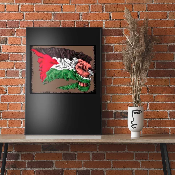 Palestine Raised Fist Free Palestine Poster