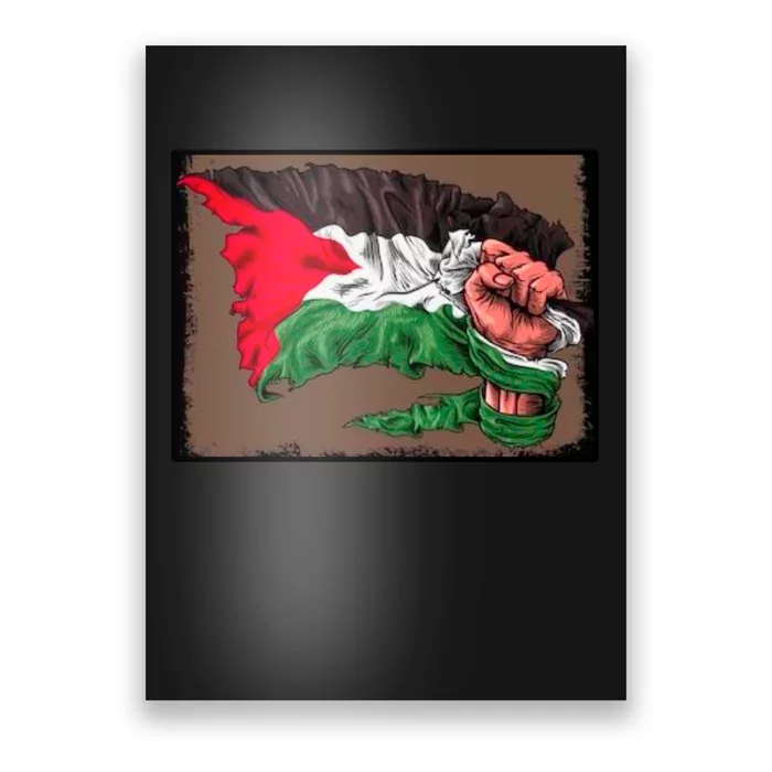 Palestine Raised Fist Free Palestine Poster