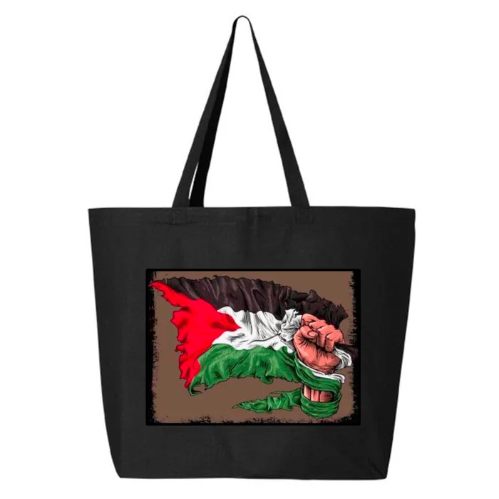 Palestine Raised Fist Free Palestine 25L Jumbo Tote