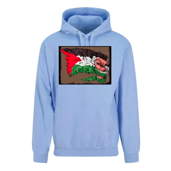 Palestine Raised Fist Free Palestine Unisex Surf Hoodie