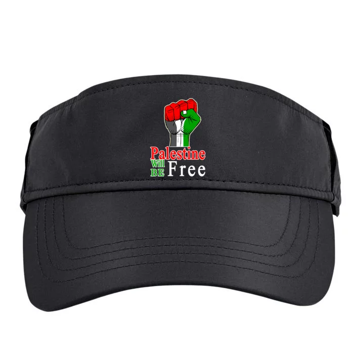 Palestine Will Be Free Raised Fist Adult Drive Performance Visor