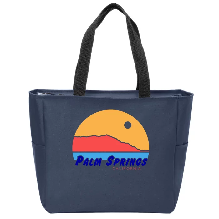 Palm Springs California Zip Tote Bag