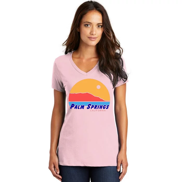 Palm Springs California Women's V-Neck T-Shirt