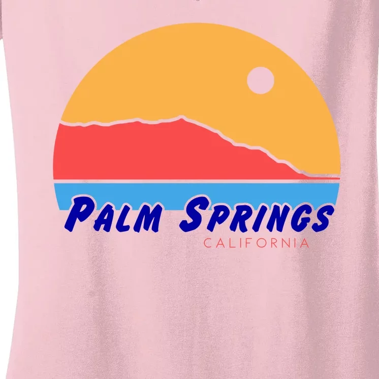 Palm Springs California Women's V-Neck T-Shirt