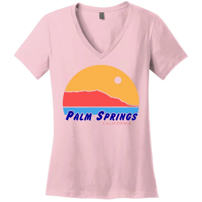 Palm Springs California Women's V-Neck T-Shirt