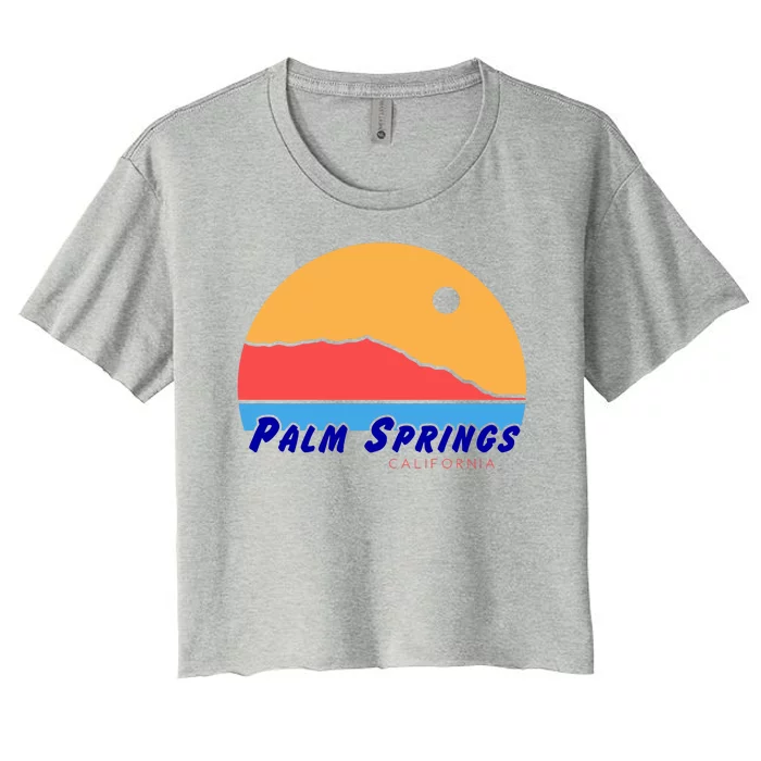 Palm Springs California Women's Crop Top Tee