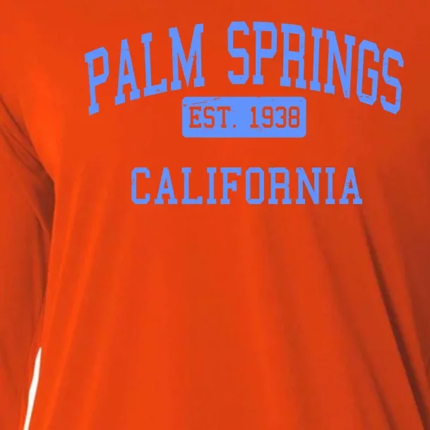 Palm Springs California EST 1938 Cooling Performance Long Sleeve Crew