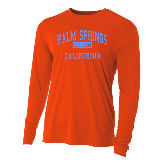 Palm Springs California EST 1938 Cooling Performance Long Sleeve Crew