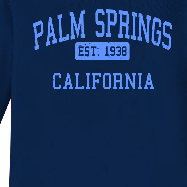 Palm Springs California EST 1938 Baby Long Sleeve Bodysuit