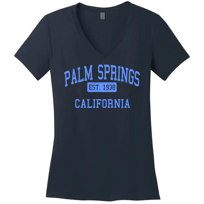 Palm Springs California EST 1938 Women's V-Neck T-Shirt