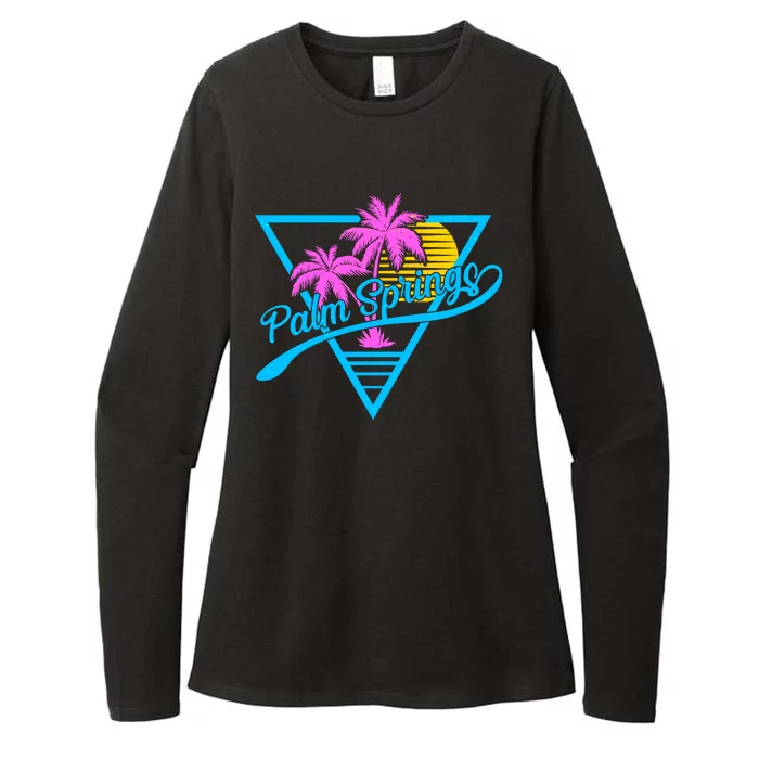 Palm Springs Retro 80's Neon Womens CVC Long Sleeve Shirt