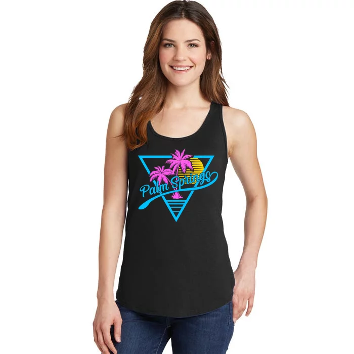 Palm Springs Retro 80's Neon Ladies Essential Tank