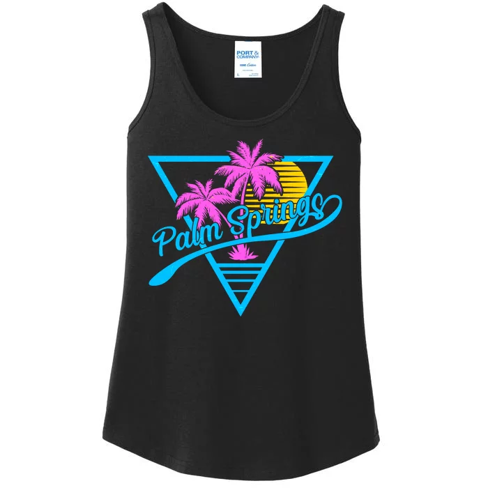 Palm Springs Retro 80's Neon Ladies Essential Tank