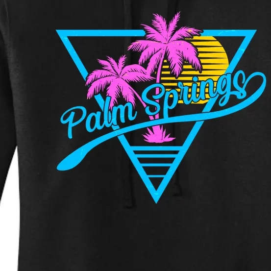 Palm Springs Retro 80's Neon Women's Pullover Hoodie