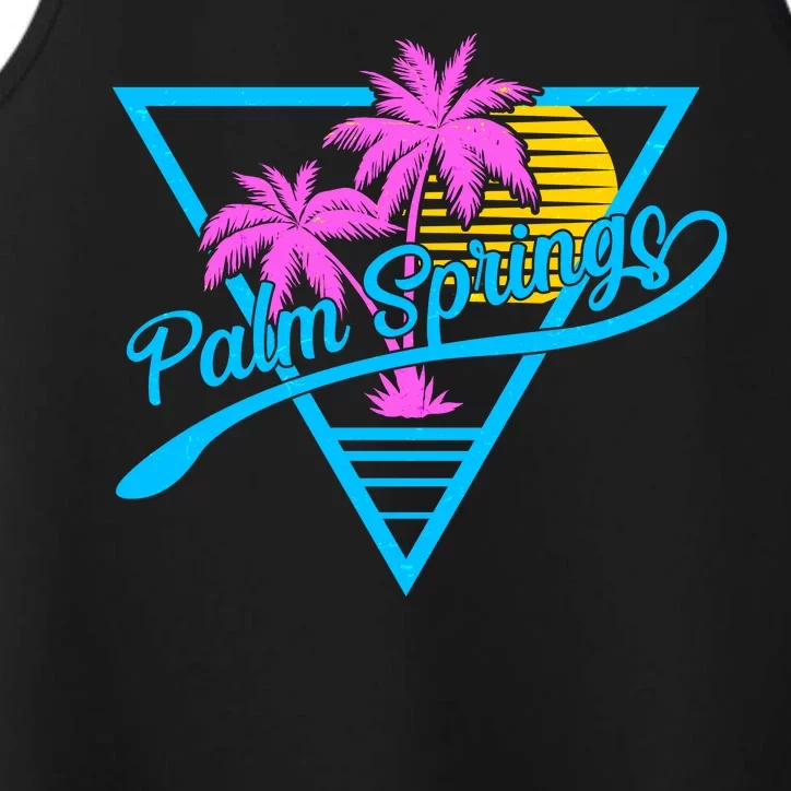 Palm Springs Retro 80's Neon Performance Tank