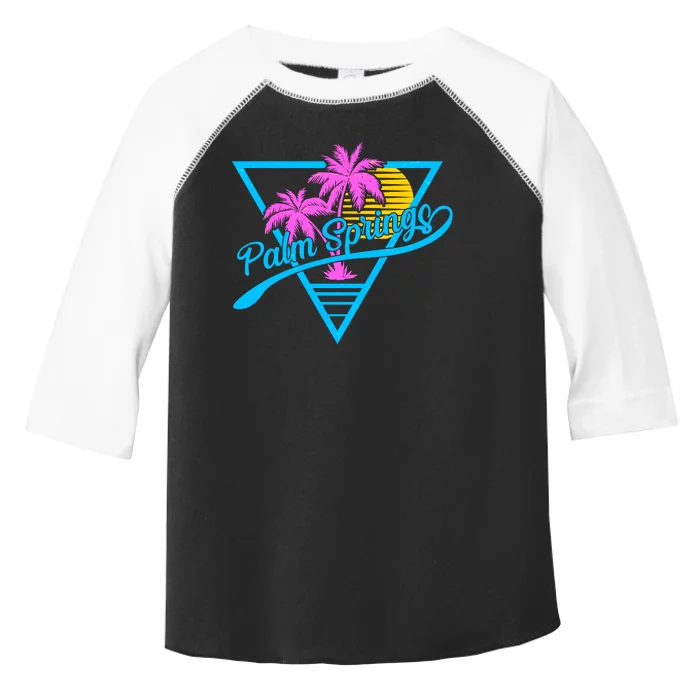 Palm Springs Retro 80's Neon Toddler Fine Jersey T-Shirt