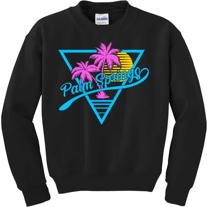 Palm Springs Retro 80's Neon Kids Sweatshirt