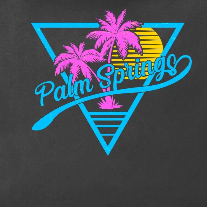 Palm Springs Retro 80's Neon Zip Tote Bag