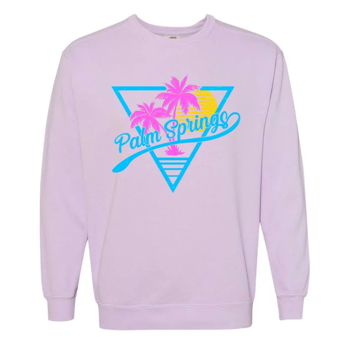 Palm Springs Retro 80's Neon Garment-Dyed Sweatshirt