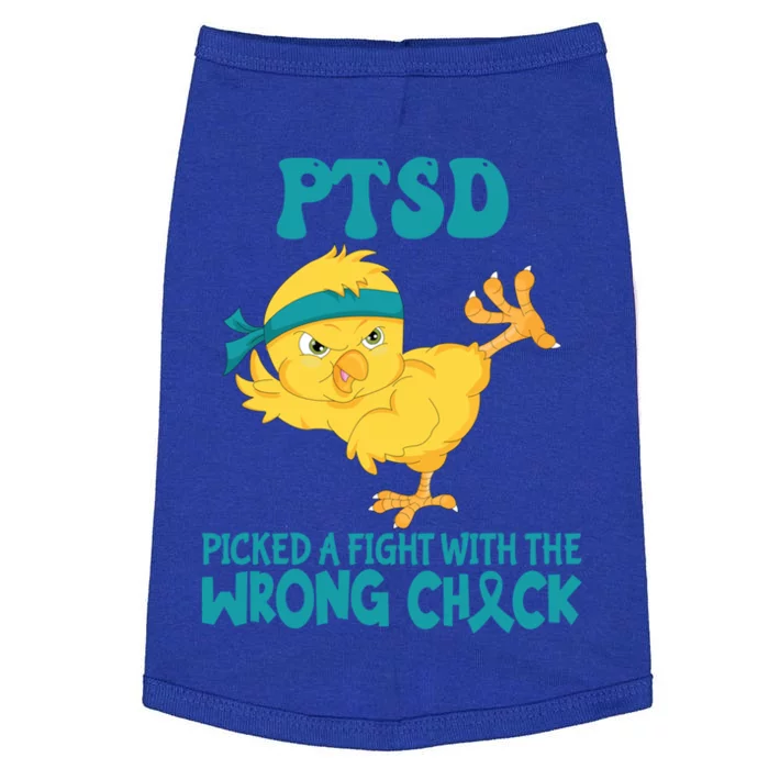 Ptsd Awareness Month Ptsd Picked A Fight The Wrong Chick Gift Doggie Tank