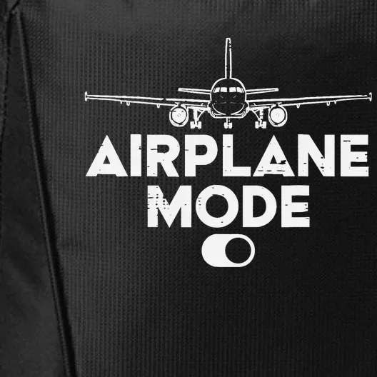 Pilot Airplane Mode On Funny Aviation Aviator City Backpack