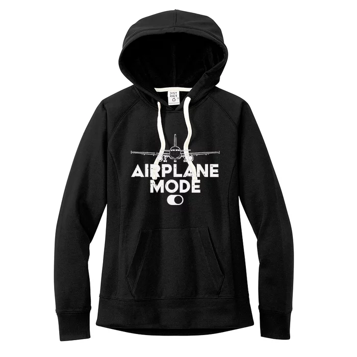 Pilot Airplane Mode On Funny Aviation Aviator Women's Fleece Hoodie