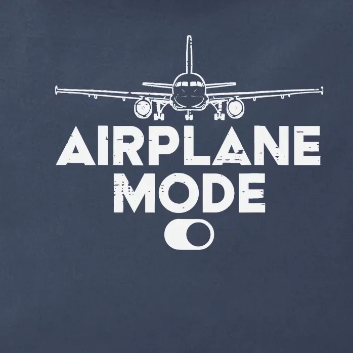 Pilot Airplane Mode On Funny Aviation Aviator Zip Tote Bag