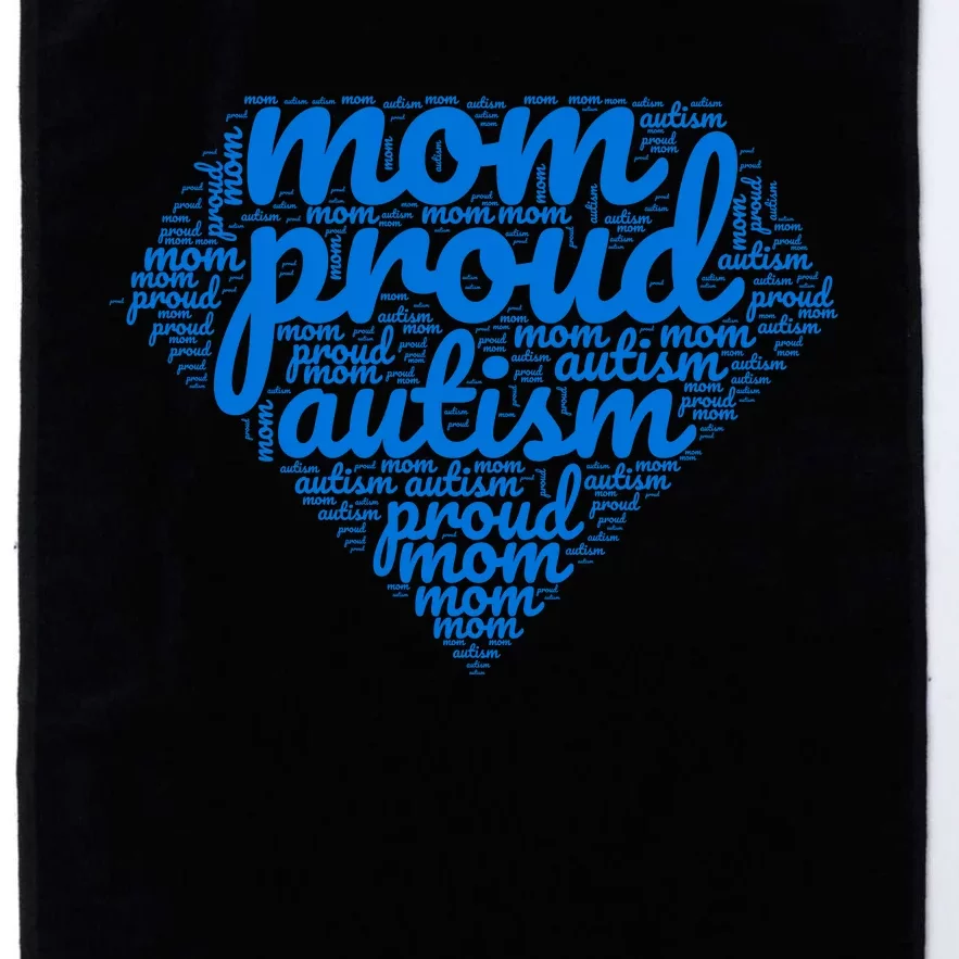 Proud Autism Mom Platinum Collection Golf Towel