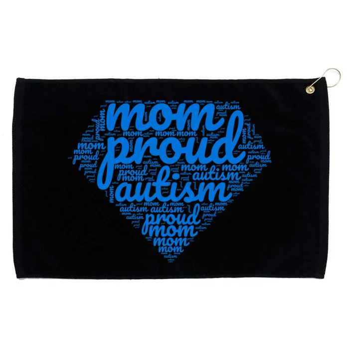 Proud Autism Mom Grommeted Golf Towel